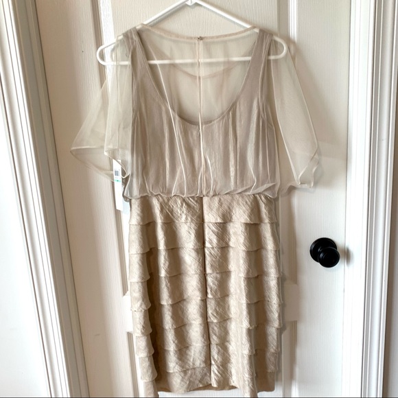 NWT LONDON TIMES Petite Layered Ruffle Dress—SZ 8P - Picture 10 of 16